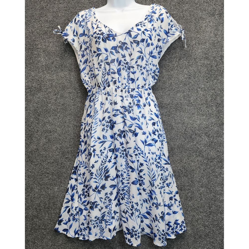 Torrid Floral Chiffon Fit & Flare‎ Cold Shoulder Dress Plus Size 0 Cottagecore